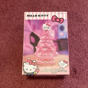 Hello Kitty Pink Light-Up Ceramic Tree